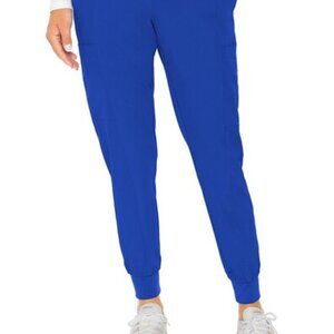 Medcouture Royal Blue Scrub Set (top=medium, pants=large)